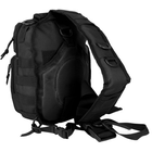 Рюкзак однолямочный strap pack one mil-tec black assault 10l - изображение 7