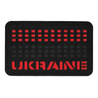 Нашивка Ukraine Laser Cut M-Tac Black/Red/Black