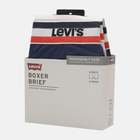 Набір трусів шорти чоловічий 3 шт Levi's Logo Boxer Brief 3P 1000028700010 2XL Сірий/Темно-синій (8720245095525) - зображення 6