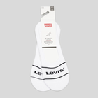 Zestaw męskich skarpet stopek 2 pary Levi's Low Rise Sport 2P 7012195080010 39-42 Biały (8720245286367) - obraz 1