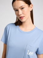 Koszulka damska bawełniana Lee 112350254 L Niebieska (5401019826295) - obraz 5