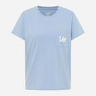 Футболка бавовняна жіноча Lee 112350254 L Синя (5401019826295) - зображення 6