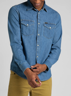 Сорочка джинсова чоловіча Lee 112320163 M Блакитна (5401018879070) - зображення 6