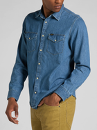 Сорочка джинсова чоловіча Lee 112320163 M Блакитна (5401018879070) - зображення 9