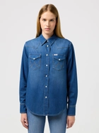 Koszula damska jeansowa Wrangler 112350625 S Niebieska (5401019851235) - obraz 1