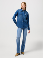 Koszula damska jeansowa Wrangler 112350625 S Niebieska (5401019851235) - obraz 3