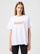 Koszulka damska bawełniana Wrangler 112350634 M Biała (5401019850610) - obraz 1