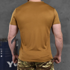 Потовідвідна чоловіча футболка з принтом "За перемогу" койот розмір S - зображення 4