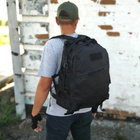Рюкзак износостойкий 40л Оксфорд с системой Molle / Водоотталкивающий Ранец черный размер 50x39x25 см - изображение 8
