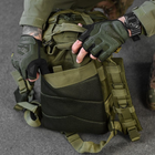 Рюкзак 25 л "Military" с регулируемыми плечевыми ремнями и креплением Molle олива размер 25х15х42 см - изображение 5