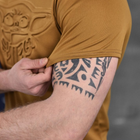 Потовідвідна чоловіча футболка Punishment з принтом "Йода" койот розмір M - зображення 5