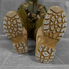 Мужские кожаные кроссовки "Pars power" на резиновой подошве койот размер 40 - изображение 5