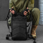 Рюкзак 25 л "Military" з регульованими плечовими ременями та кріпленням Molle чорний розмір 25х15х42 см - зображення 5