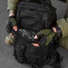Рюкзак 25 л "Military" з регульованими плечовими ременями та кріпленням Molle чорний розмір 25х15х42 см - зображення 7