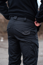 Костюм мужской Убакс с липучками для шевронов + Брюки с усиленными коленями черный цвет размер 46 - изображение 10