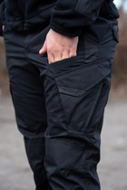 Костюм мужской Убакс с липучками для шевронов + Брюки с усиленными коленями черный цвет размер 46 - изображение 13