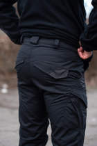 Костюм мужской Убакс с липучками для шевронов + Брюки с усиленными коленями черный цвет размер 52 - изображение 10