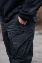 Чоловічий Костюм Убакс з липучками для шевронів + Штани з посиленими колінами чорний колір розмір 52 - зображення 12