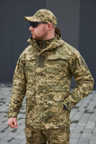 Чоловіча Куртка "М-65" ріп-стоп з капюшоном та липучками для шевронів піксель розмір S - зображення 1