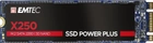 SSD диск Emtec X250 NVMe 512GB M.2 2280 SATA III 3D NAND (TLC) (ECSSD512GX250) - зображення 1