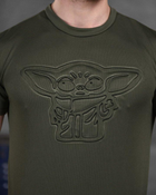 Армійська чоловіча потовідвідна футболка Йода (Yoda) XL олива (86478) - зображення 3