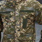 Щільна чоловіча Куртка з капюшоном Combat SoftShell на флісі піксель розмір 54 - зображення 5