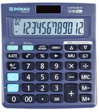 Kalkulator biurowy Donau Tech 12-cyfrowy czarny (K-DT4128-01) - obraz 1