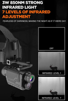 Монокуляр нічного бачення Night Vision NV8260 4K 1080P HD 8-кратным цифровым зумом - зображення 8