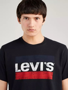 Koszulka męska bawełniana Levi's Sportswear Logo 39636-0050 L Czarna (5400970146718) - obraz 3