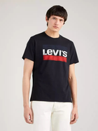 Koszulka męska bawełniana Levi's Sportswear Logo 39636-0050 2XL Czarna (5400970146756) - obraz 1