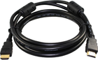 Kabel Reekin HDMI - HDMI Ferrit Full HD 15 m Black (HDMI-027-15M) - obraz 1