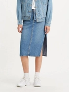 Spódnica jeansowa damska midi Levi's Side Slit Skirt A4711-0000 24 Niebieska (5401105466015) - obraz 1