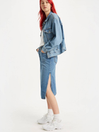 Spódnica jeansowa damska midi Levi's Side Slit Skirt A4711-0000 25 Niebieska (5401105466022) - obraz 5