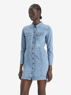 Sukienka koszulowa damska jeansowa Levi's Flynn Western Core Dress A7592-0001 M Niebieska (5401128681266) - obraz 1