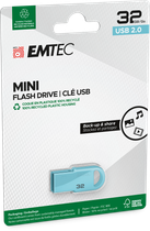 Флеш пам'ять USB Emtec D250 Mini 32GB USB 2.0 Blue (ECMMD32GD252) - зображення 2