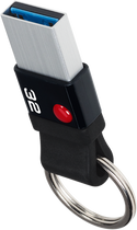 Флеш пам'ять USB Emtec Nano Ring T100 32GB USB 3.2 Black (ECMMD32GT103) - зображення 1