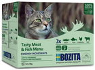 Сухий корм для котів Bozita Feline Meat and Fish In Jelly Multibox 12 шт х 85 г (7300330036711)