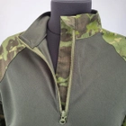 Рубашка мужская военная тактическая с липучками ВСУ (ЗСУ) Ubaks Убакс 20221840 7250 XXL 54 р зеленая - изображение 9