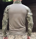 Рубашка мужская военная тактическая с липучками под шевроны ВСУ (ЗСУ) Убакс Турция S 6582 хаки - зображення 9