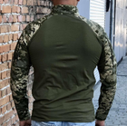 Рубашка мужская военная тактическая с липучками ВСУ (ЗСУ) Пиксель Ubaks Убакс 46 размер 7191 хаки - зображення 3