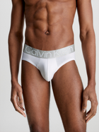 Набір трусів сліпів чоловічих бавовняних Calvin Klein Underwear 000NB3129A-MPI XXL 3 шт Чорний/Білий/Сірий (8719855393985) - зображення 2
