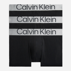 Zestaw majtek bokserek męskich bawełnianych Calvin Klein Underwear 000NB3130A-7V1 S 3 szt. Czarny (8719855387229) - obraz 1