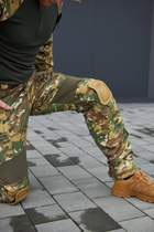 Тактические мужские брюки с наколенниками мультикам размер M - изображение 8