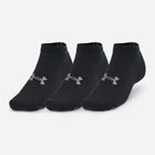 Набір чоловічих шкарпеток коротких Under Armour 1382958-001 XL 3 пари Чорний (196885591990)