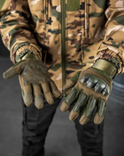 Тактические штурмовые полнопалые перчатки XL олива (20087) - изображение 3