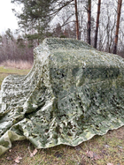 Маскировочная сетка 4х6м для автомобиля, пикапа, внедорожника и техники "Листья зелёные №2" - изображение 3