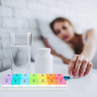 Органайзер для таблеток на 7 дней MVM 22.5x11.5x2.8 см Цветной - изображение 3