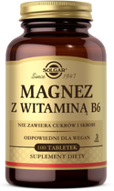 Magnez z witaminą B6 Solgar 100 tabletek (0033984017207) - obraz 1