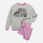 Дитяча піжама для дівчинки Tup Tup P206DZ-7900 128 см Сірі/Рожева (5901845256636) - зображення 1