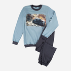 Підліткова піжама для хлопчика Tup Tup P216CH-3104 146 см Блакитна/Сіра (5901845291866) - зображення 1